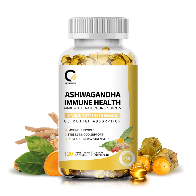 ASHWAGANDHA Vegan Capsule Immune Health Support- 120 CT