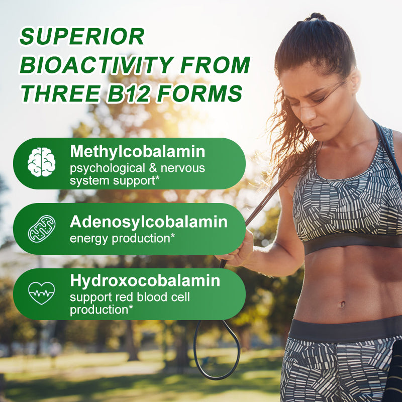 Orgmax Vitamin B12 Capsules 500mcg Natural Energy B12 and High Potency, 120 Capsules