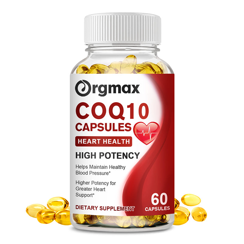 COQ10 Capsules Coenzyme Q10 300mg Supports Heart&Blood Vessels Health and Cellular Energy Production Liver Detox