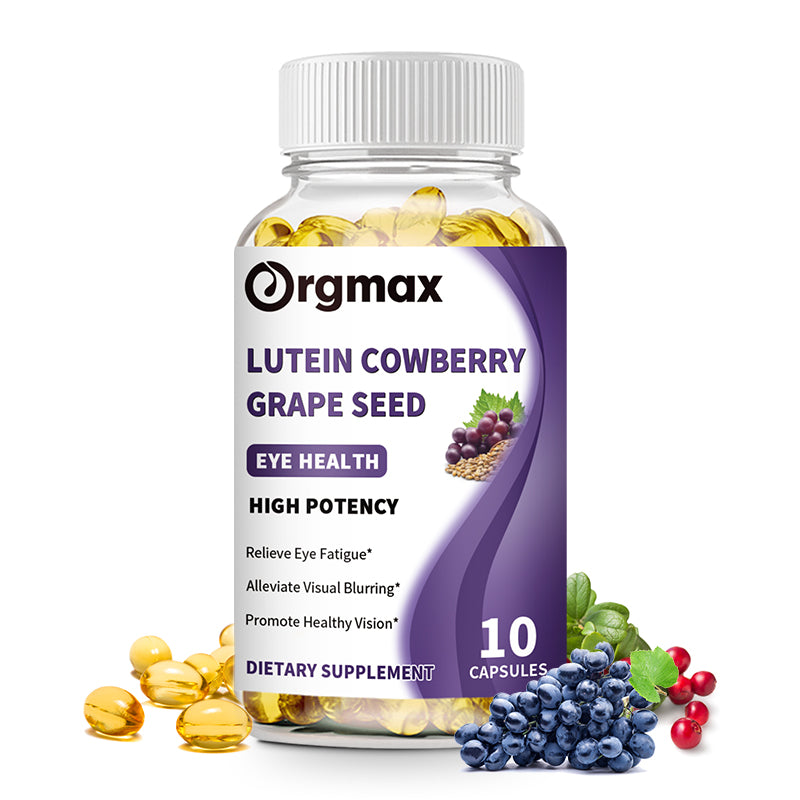 Orgmax Lutein Cowberry Grape Seed Eye Health Dietary Supplement