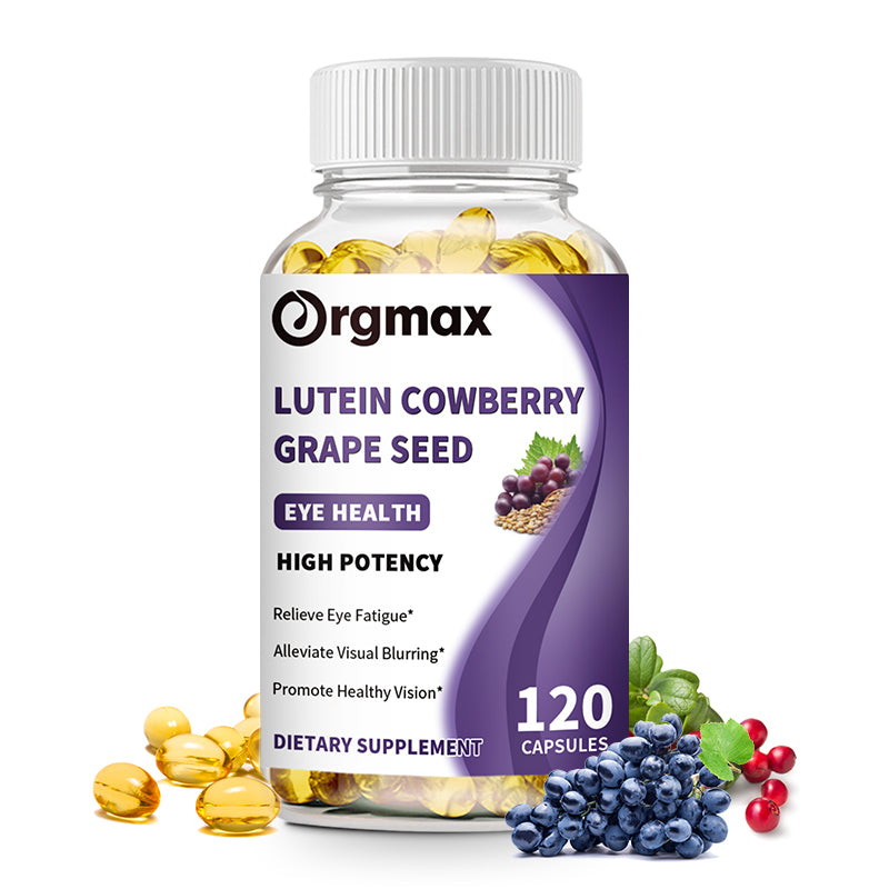 Orgmax Lutein Cowberry Grape Seed Eye Health Dietary Supplement