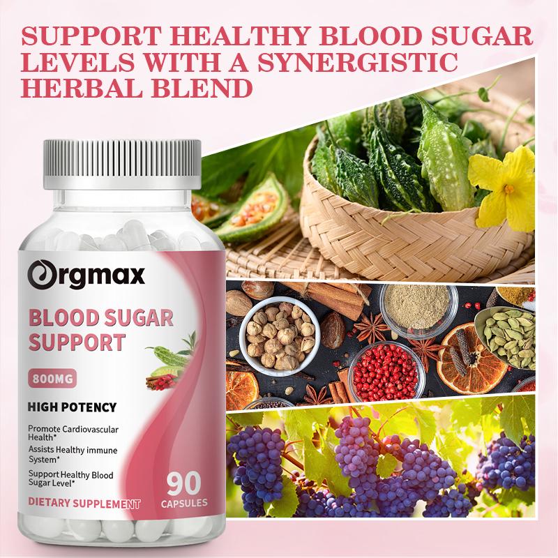 Orgmax Blood Sugar Support Capsules Dietary Supplement