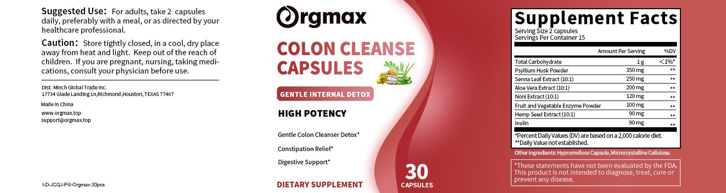 15-Day Colon Cleanse Supplement Supports Gentle Gut Cleanse Detox