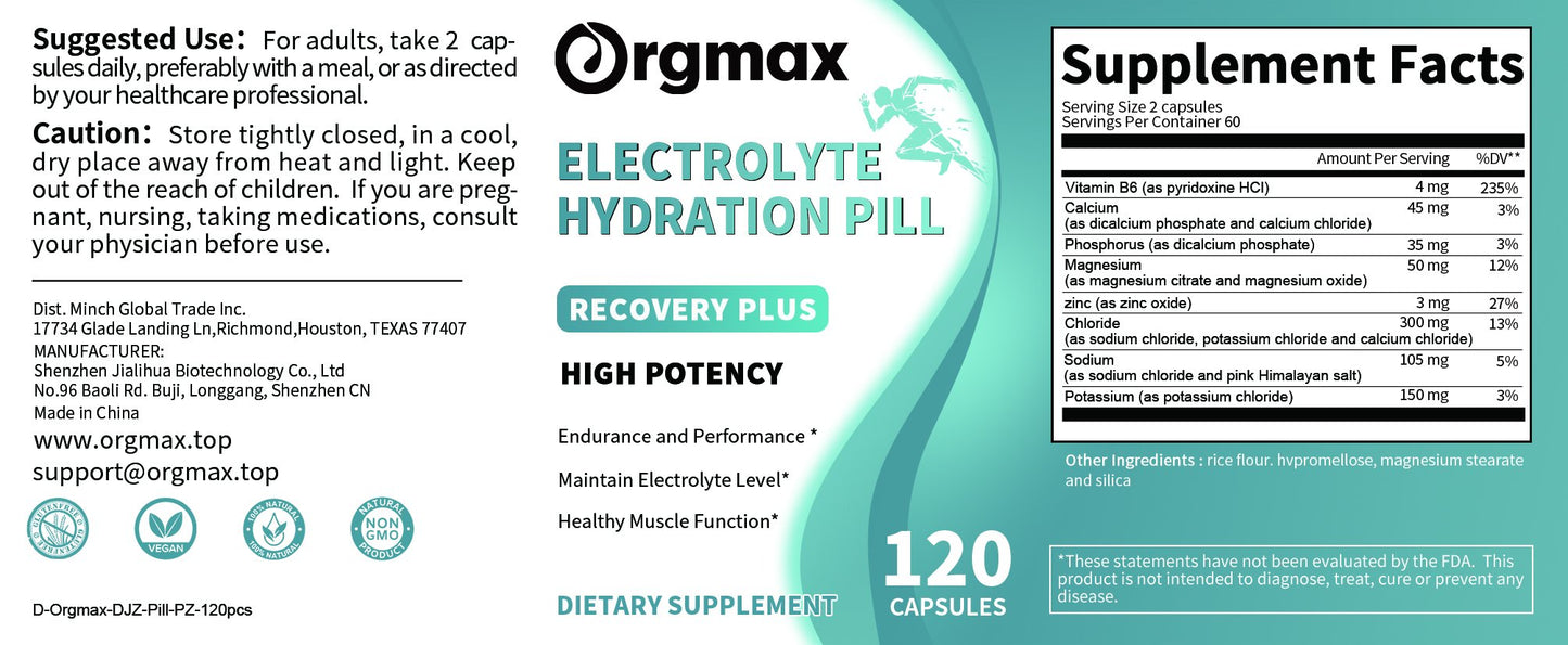 Electrolytic Salt Capsules Are Used for Electrolyte Balance, Replenishment Exercises, Recovery Exercise & Energy Essential Salt