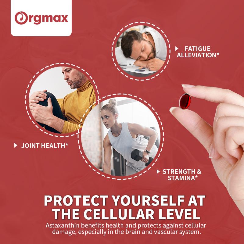 Orgmax Krill Oil Astaxanthin EPA DHA Capsules Dietary Supplement