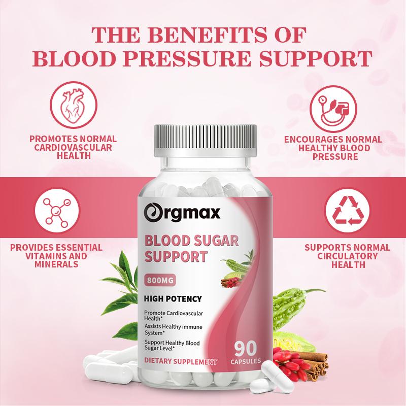 Orgmax Blood Sugar Support Capsules Dietary Supplement