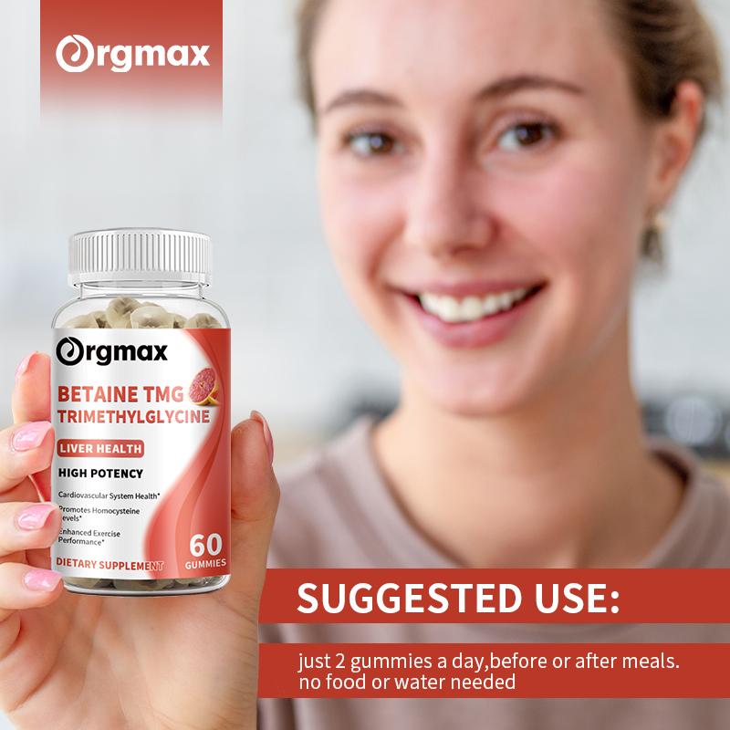 Orgmax Betaine TMG Trimethylglycine Liver Health Dietary Supplement
