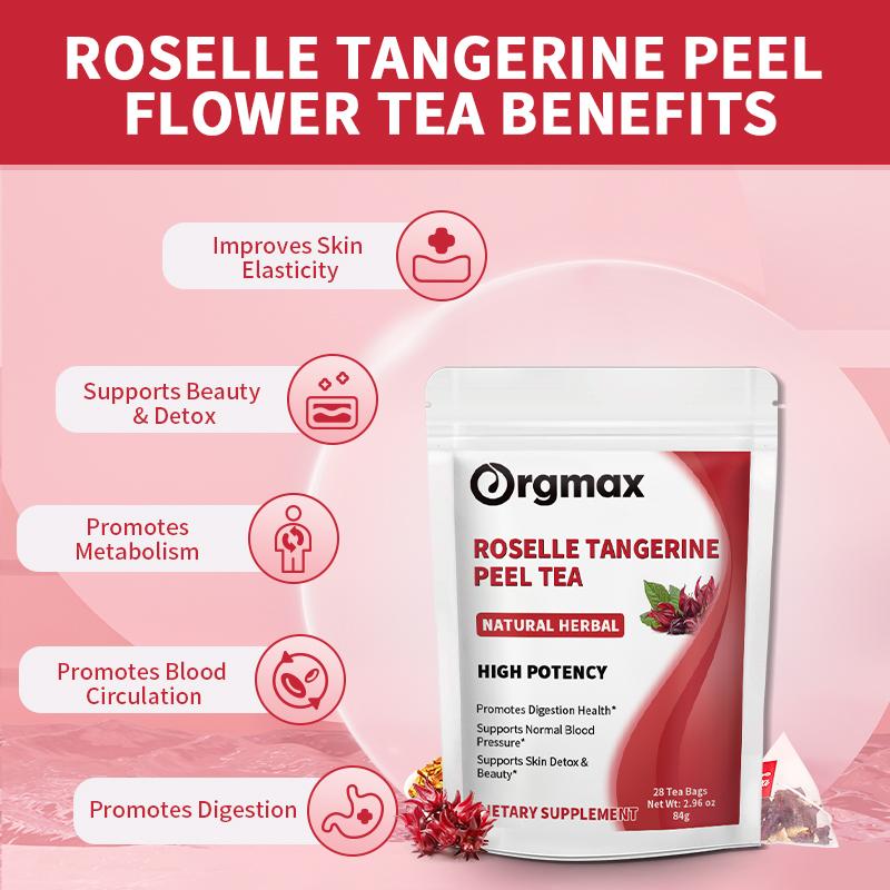 Roselle Tangerine Peel Tea Bags