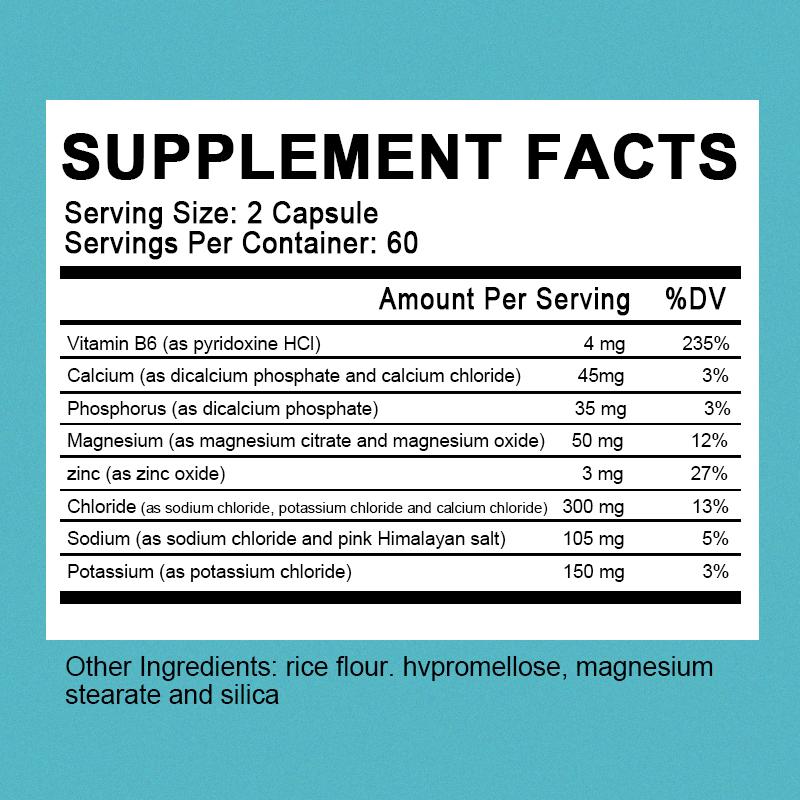 Electrolytic Salt Capsules Are Used for Electrolyte Balance, Replenishment Exercises, Recovery Exercise & Energy Essential Salt