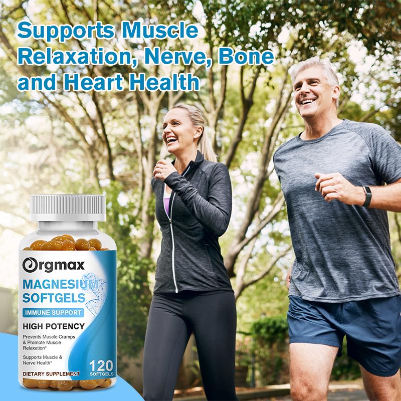 Orgmax Magnesium Glycinate Capsules 500mg Support Bone Immunity Immune System Support Heart Health Mineral Supplement Help Natural Sleep