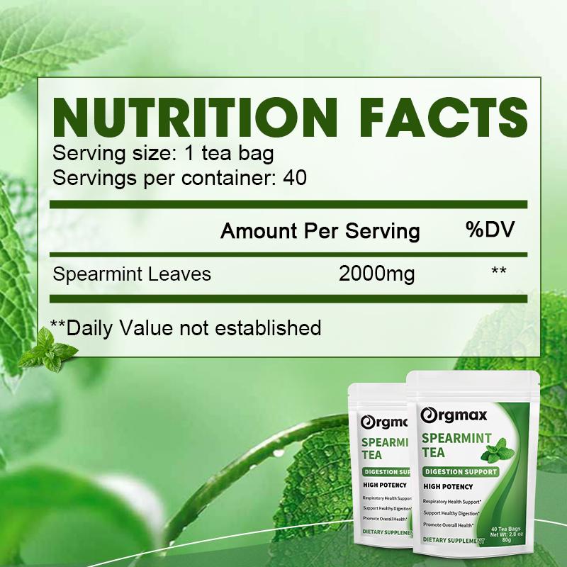Orgmax Spearmint Tea Dietary Supplement