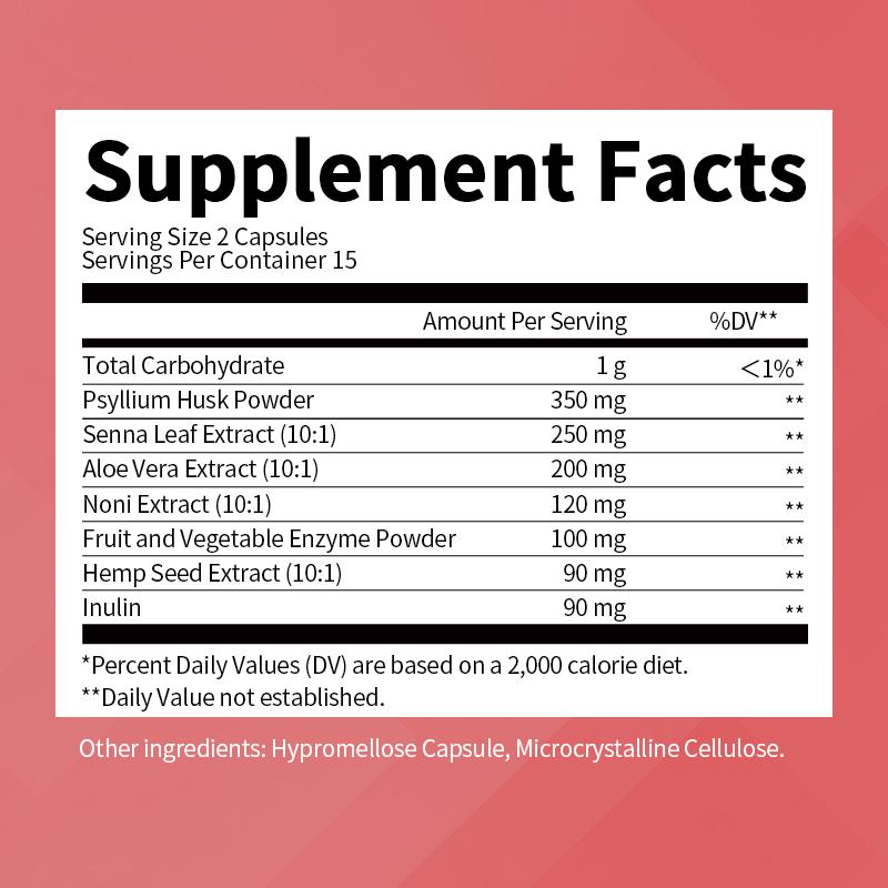 15-Day Colon Cleanse Supplement Supports Gentle Gut Cleanse Detox