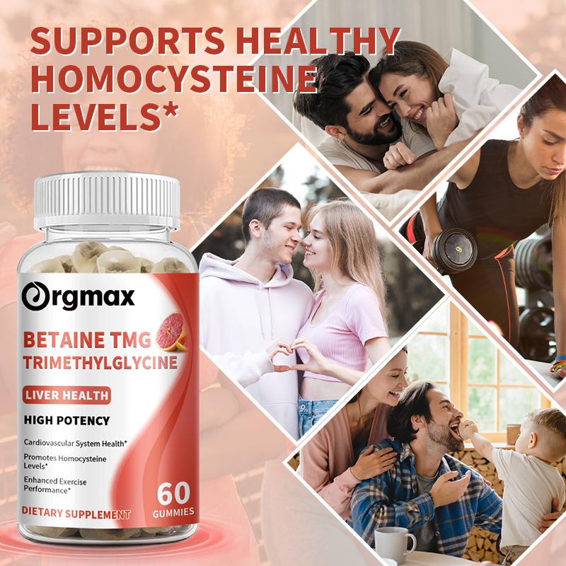Orgmax Betaine TMG Trimethylglycine Liver Health Dietary Supplement