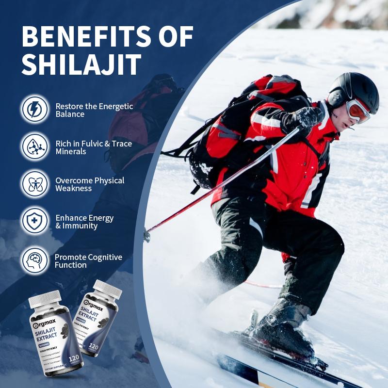 Orgmax Shilajit Extract 2000MG Capsules Dietary Supplement