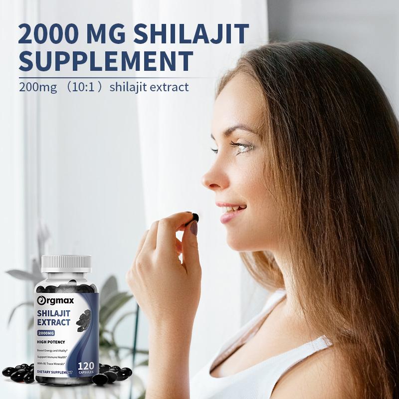 Orgmax Shilajit Extract 2000MG Capsules Dietary Supplement