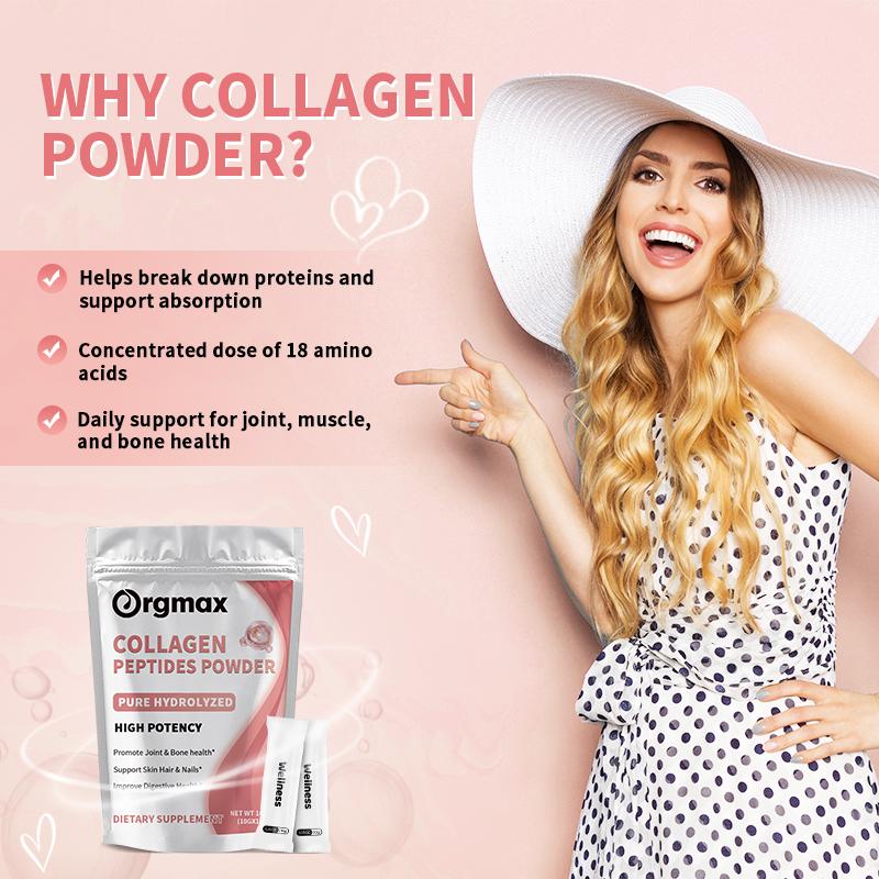 Orgmax Collagen Peptides Powder Dietary Supplement