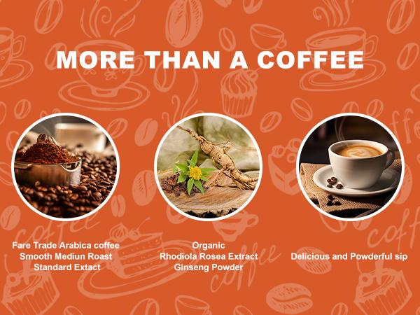 Orgmax Instant Coffee Rhodiola Rosea Dietary Supplement