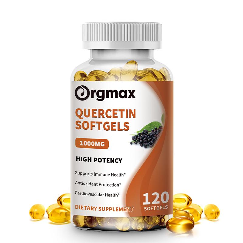 Orgmax Quercetin Capsules, Dietary Supplement, Antioxidant Support for Cardiovascular and Immune Health