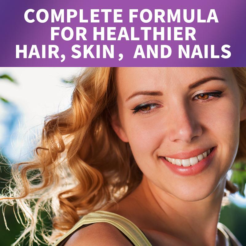 Orgmax Biotin Capsules Hair, Skin & Nails Supplement - Conditioned, Healthy Skin - Strong, Thick, Shiny Hair & Nails - Non-GMO Formula