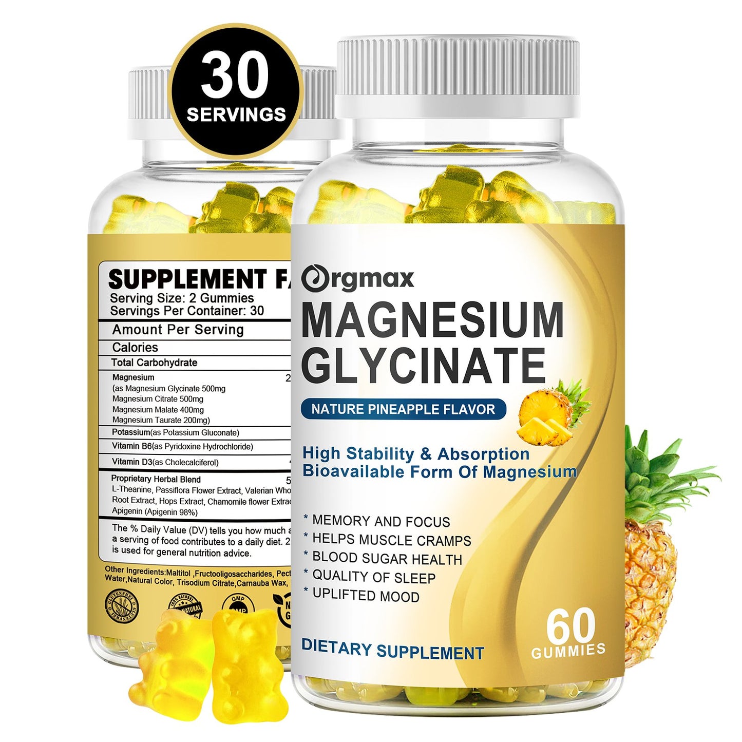 Orgmax Magnesium Glycinate Gummies