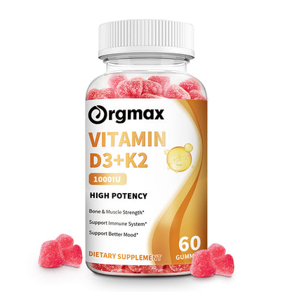 Orgmax Vitamin D3+K2, Muscle, Immune System & Mood Support