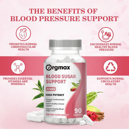 Orgmax Blood Sugar Support Capsules Dietary Supplement