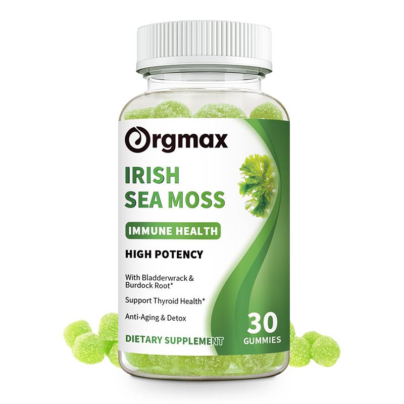 Orgmax Irish Sea Moss Gummies Dietary Supplement