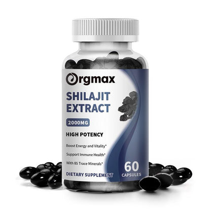 Orgmax Shilajit Extract 2000MG Capsules Dietary Supplement