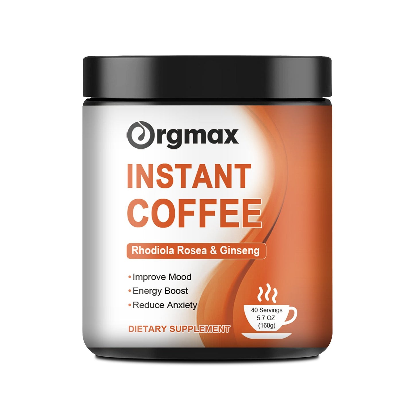 Orgmax Instant Coffee Rhodiola Rosea Dietary Supplement