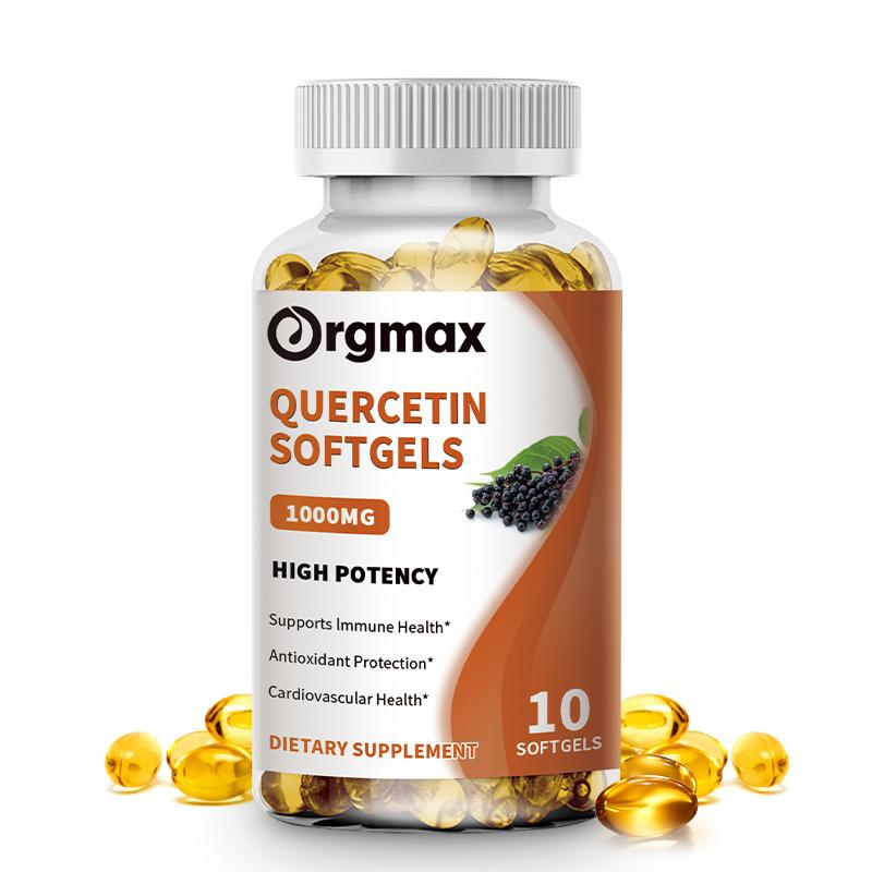 Orgmax Quercetin Capsules, Dietary Supplement, Antioxidant Support for Cardiovascular and Immune Health