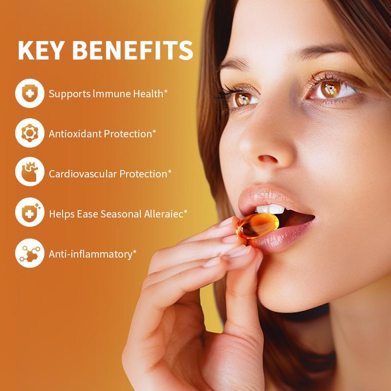 Orgmax Quercetin Capsules, Dietary Supplement, Antioxidant Support for Cardiovascular and Immune Health