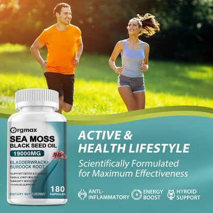 Orgmax Sea Moss Black Seed Oil Capsules