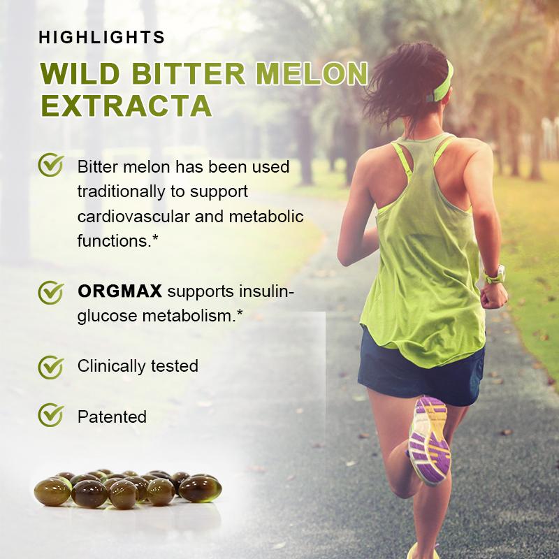 Orgmax Nature Bitter Melon Extract Capsule Regulate Blood Vessels Lower Blood Sugar Vitamin B12 Supplement Plant-insulin Slimming Help Health