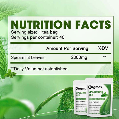 Orgmax Spearmint Tea Dietary Supplement