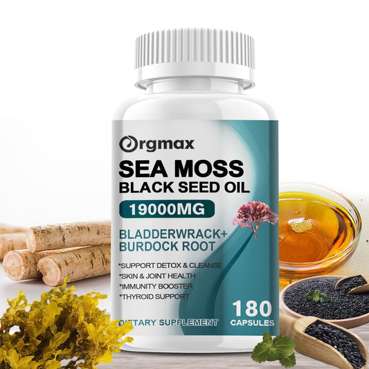 Orgmax Sea Moss Black Seed Oil Capsules