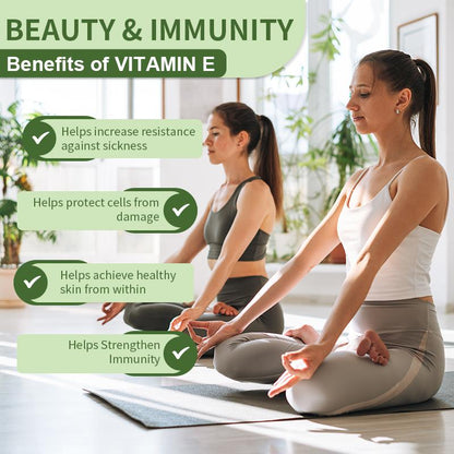 Orgmax Vitamin E 180 mg (400 IU), High Potency Vitamin Capsules, 120 Count