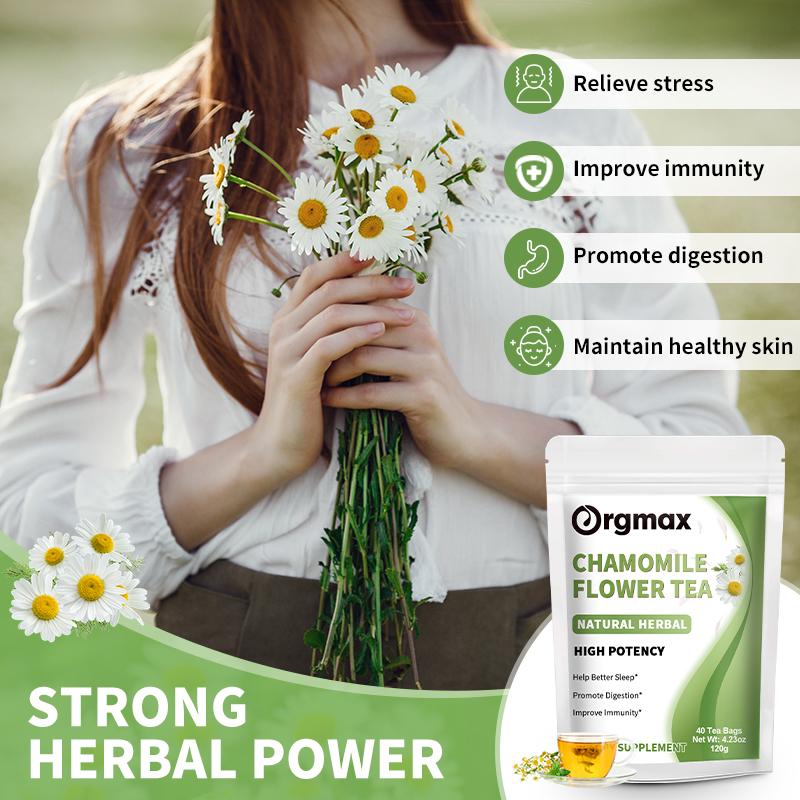 Orgmax Chamomile Flower Tea Dietary Supplement