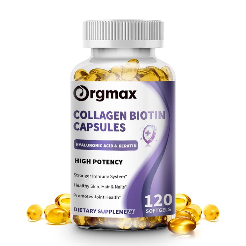 Orgmax Collagen Biotin Capsules Dietary Supplement