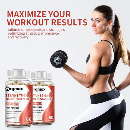 Orgmax Betaine TMG Trimethylglycine Liver Health Dietary Supplement