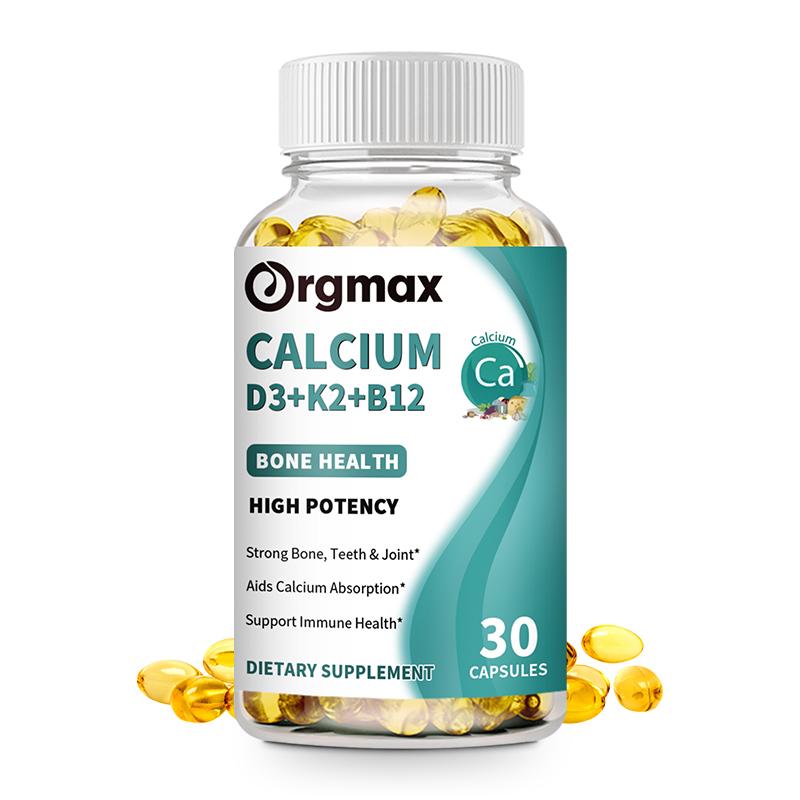 Vitamin D3+K2+B12 Supplement for Regulate Calcium Metabolism Bone Health & Mood Balance Supplement Immunity System