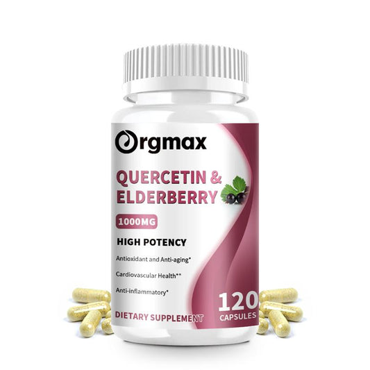 Quercetin Elderberry 1000MG High Potency Capsules Dietary Supplement