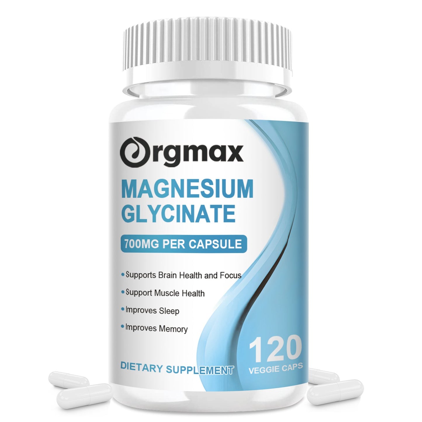 Orgmax Magnesium Glycinate capsule Magnesium Nutrition Diet Supplement Memory weak Bone joint Health Sleep Quality Muscle cramps