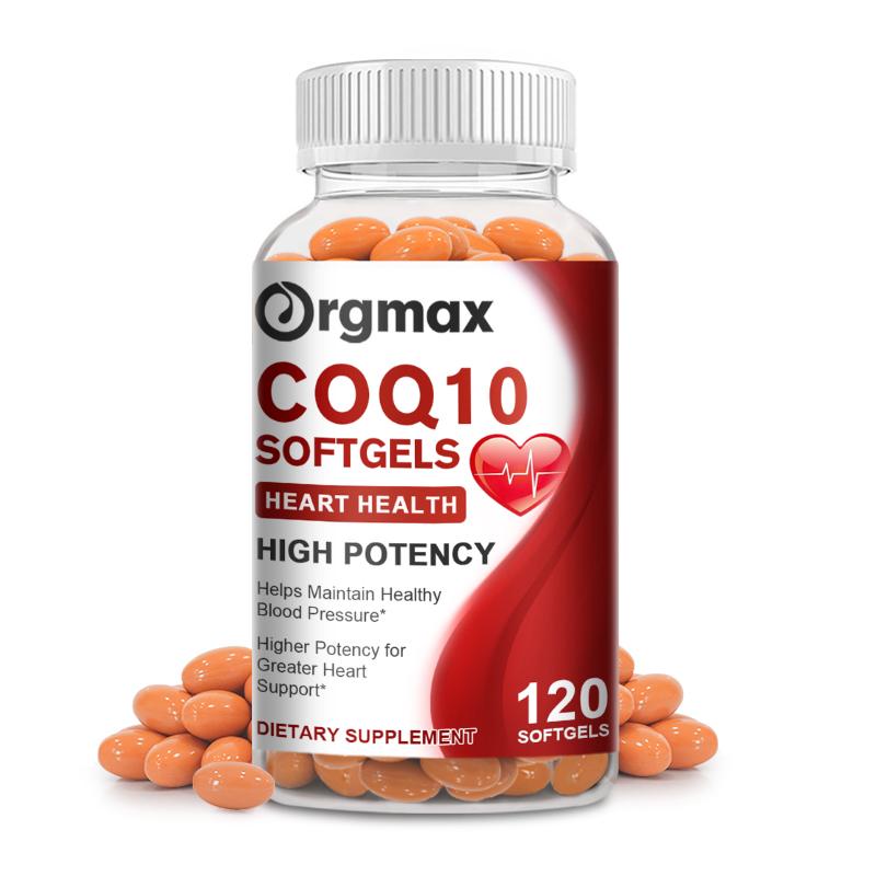 COQ10 Capsules Coenzyme Q10 300mg Supports Heart&Blood Vessels Health and Cellular Energy Production Liver Detox