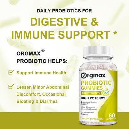 Orgmax Probiotic Supplement Promotes Emotional Well-Being Relaxation and Digestive Balance Stress Management