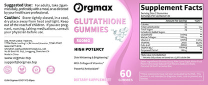 Orgmax Glutathione Gummies Dietary Supplement