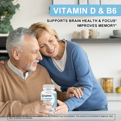 Orgmax Magnesium Glycinate capsule Magnesium Nutrition Diet Supplement Memory weak Bone joint Health Sleep Quality Muscle cramps