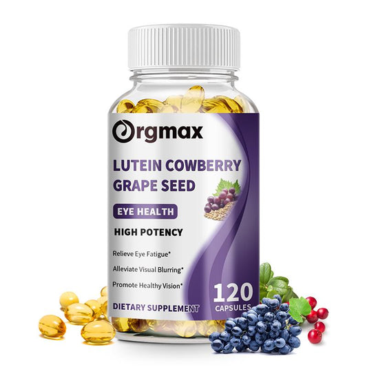 Orgmax Lutein Cowberry Grape Seed Eye Health Dietary Supplement