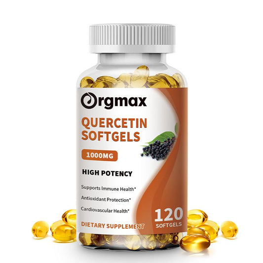Orgmax Quercetin Capsules, Dietary Supplement, Antioxidant Support for Cardiovascular and Immune Health