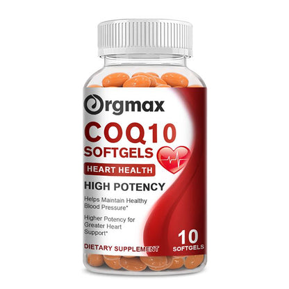 COQ10 Capsules Coenzyme Q10 300mg Supports Heart&Blood Vessels Health and Cellular Energy Production Liver Detox