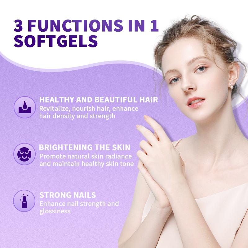 Orgmax Collagen Biotin Capsules Dietary Supplement